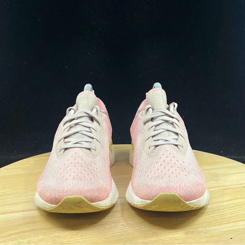 Nike Odyssey React Women's 7.5 Running Shoes Desert Sand Pink White AO9820-002 - Picture 3 of 11